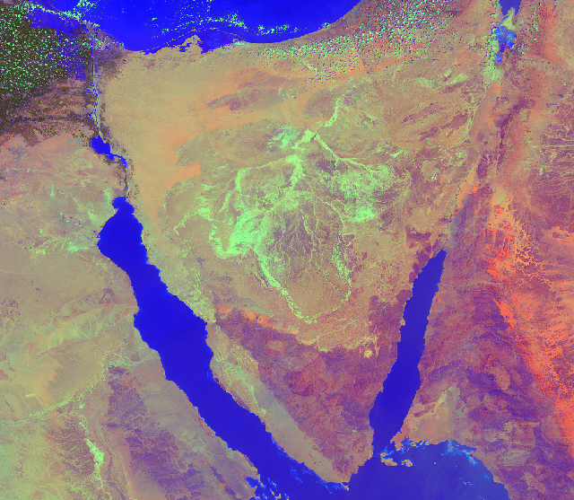 Sinai Peninsula By CBERS4A Satellite Soar   11703