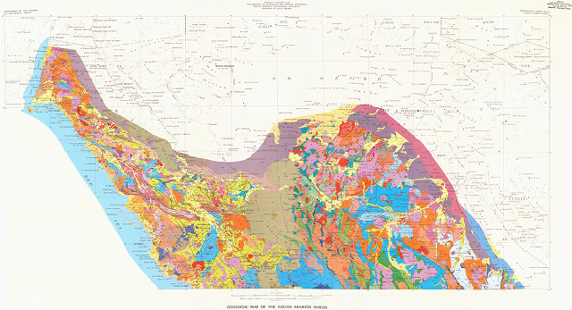 Saudi Arabian Shield (1/3) : Geologic Map | Soar