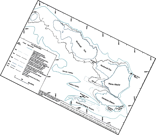 Glaciers of Indonesia: 1850 Snowline (Map 3/5) | Soar