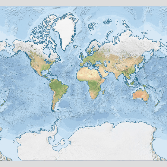 eAtlas 'Bright Earth' World Basemap | Soar