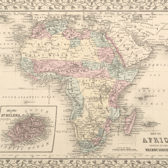 Historical Map of Africa - 1881 | Soar