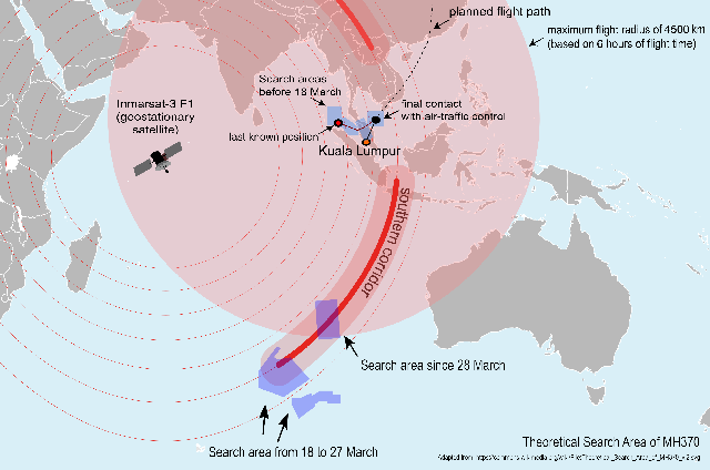 MH370-1: Situation Map Of Search Areas | Soar