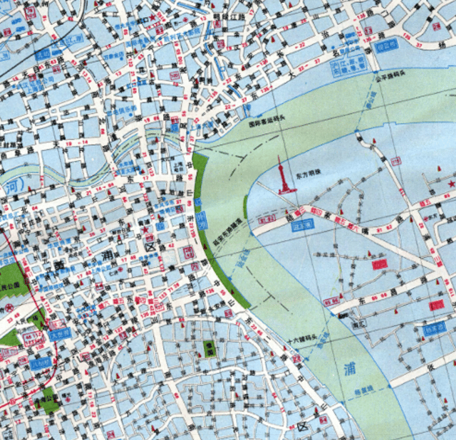 Traffic Map of Shanghai, China - 1995 | Soar