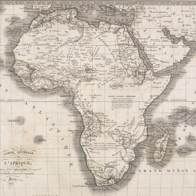 Historical Map of Africa - 1832 | Soar