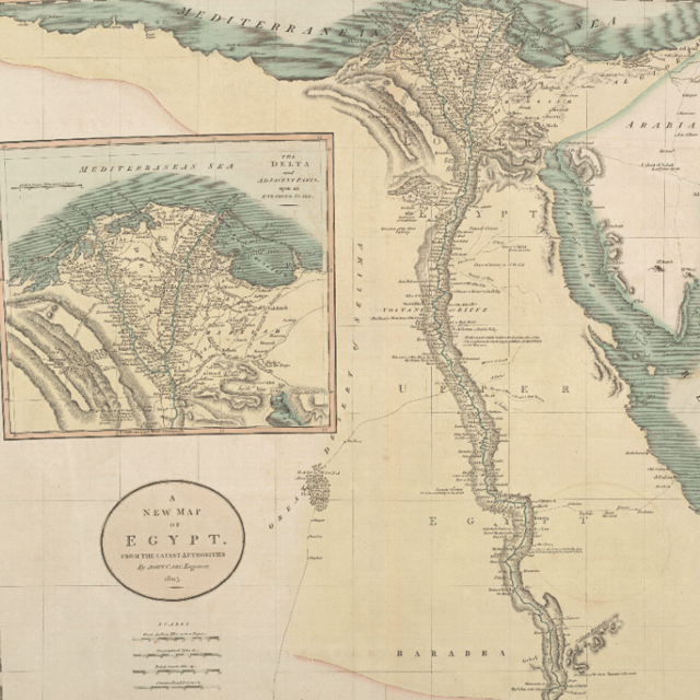 Historical Map of Egypt - 1805 | Soar