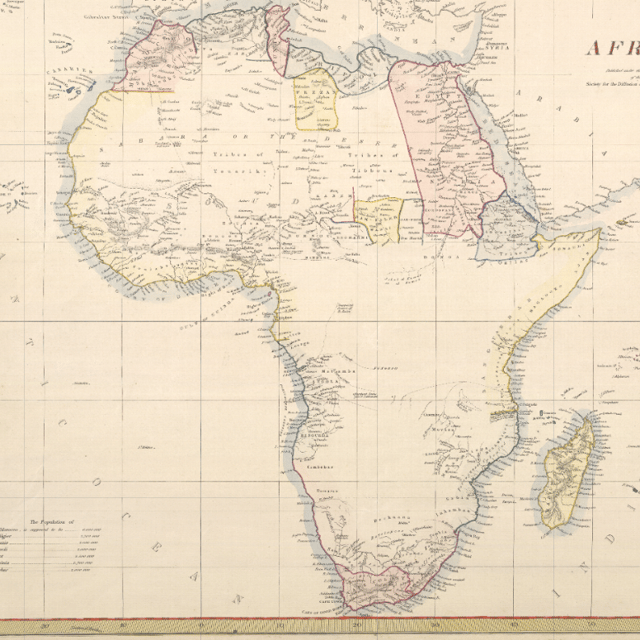 Historical Map of Africa - 1839 | Soar