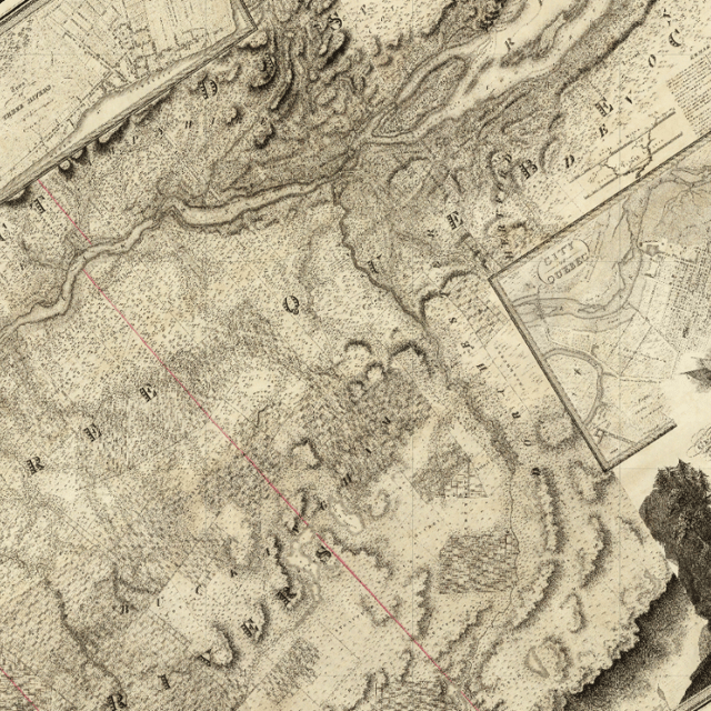 Historical Map of Southern Quebec, Canada - 1815 | Soar