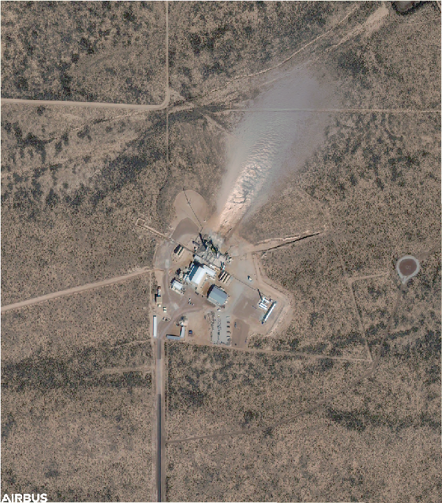 Blue Origin's Be-4 Rocket Engine Test Stand - 2024-01-05 