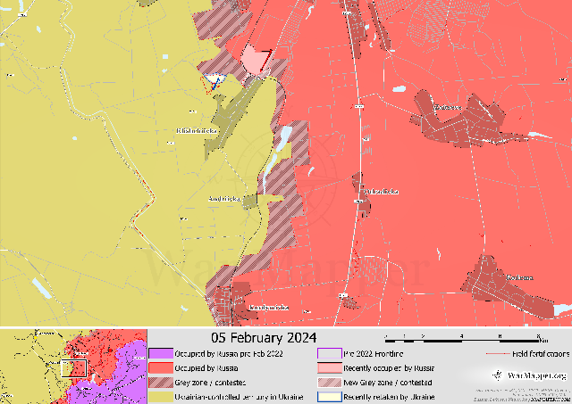 Situation Around The South Of Bakhmut Ukraine On 5th February 2024 Soar   17112