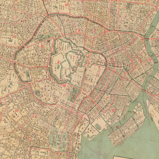 Map of Tokyo, Japan - 1910 | Soar