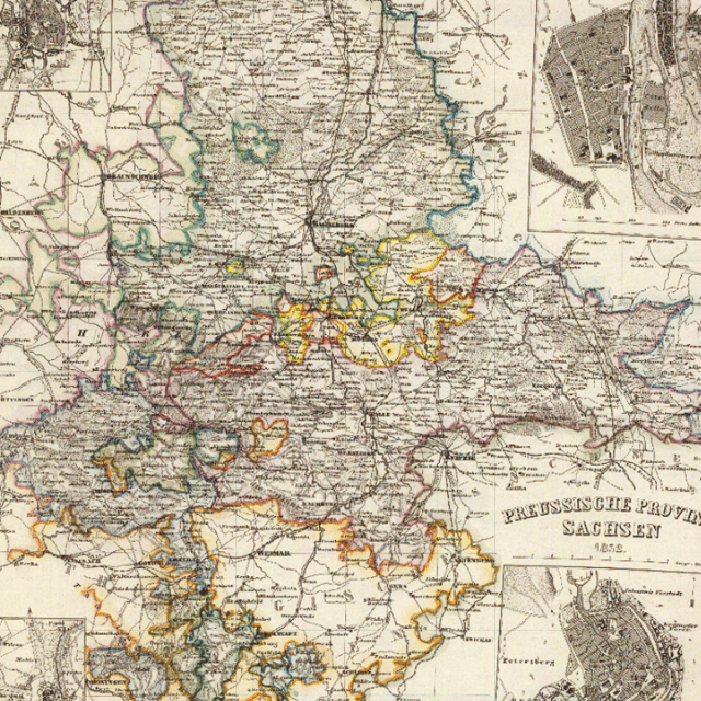 Map of Saxony, Germany - 1852 | Soar