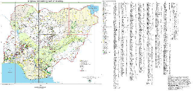 Mineral Resources Map of Nigeria, 2023 | Soar