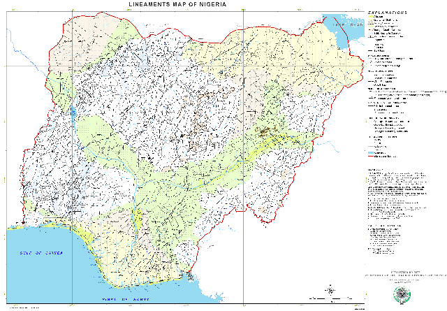 Geological Lineament Map of Nigeria, 2019 | Soar