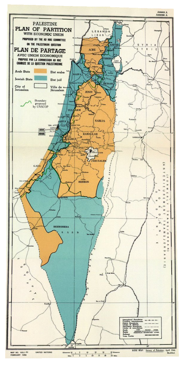 Palestine Partition Map 1956 | Soar